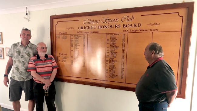 CALMORE SPORTS UNVEIL NEW HONOURS BOARD